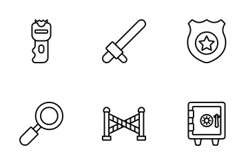 Crime Investigation Icon Pack