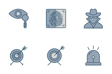 Crime Investigation Icon Pack