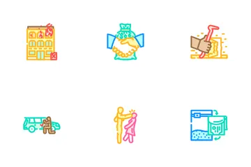 Crime Justice Law Police Theft Icon Pack