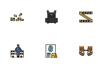 Crime Scene Police Evidence Icon Pack