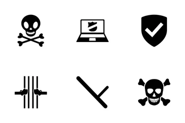 Icônes vectorielles de criminalité Icon Pack