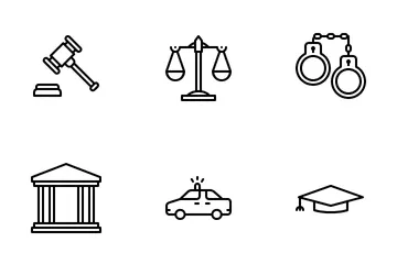 Crimen y seguridad Paquete de Iconos
