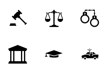 Crimen y seguridad Paquete de Iconos