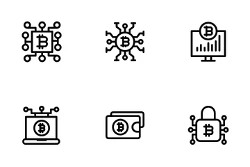 Moeda criptográfica Pacote de Ícones