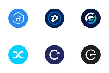 Moeda criptográfica Pacote de Ícones