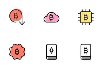 Moeda criptográfica Pacote de Ícones