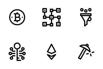 Criptovaluta e finanza Icon Pack