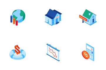 Crise économique Icon Pack