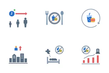 Crisis alimentaria mundial Paquete de Iconos