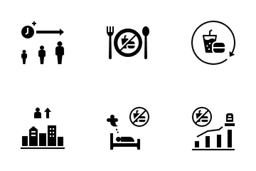 Crisis alimentaria mundial Paquete de Iconos