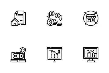 Crisis empresarial Paquete de Iconos