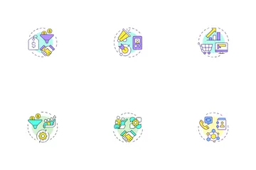 CRM System Types Icon Pack