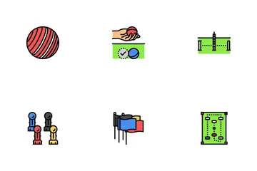 Croquet Mallet Game Ball Icon Pack