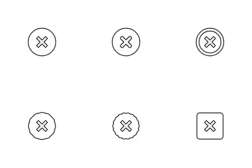 Cross Sign Icon Pack