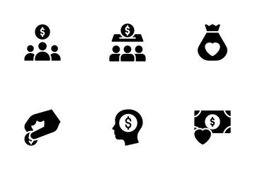 Crowdfunding And Donation Icon Pack