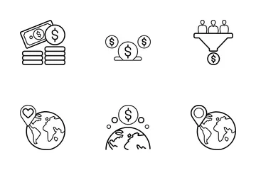 Crowdfunding And Donation Icon Pack