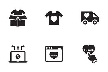 Crowdfunding And Donation Icon Pack