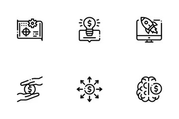 Crowdfunding Business Icon Pack