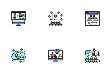 Crowdsourcing Business Icon Pack