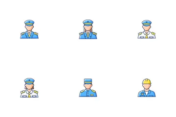 Cruise And Hotel Staff Icon Pack