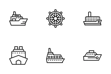 Cruise Ship Icon Pack