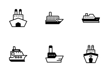 Cruise Ship Icon Pack