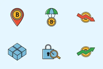 Industrie de la cryptographie Icon Pack