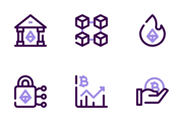 Crypto-monnaie Pack d'Icônes