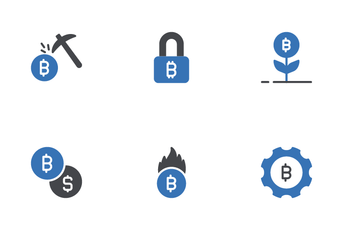 Cryptocurrency And Blockchain Icon Pack