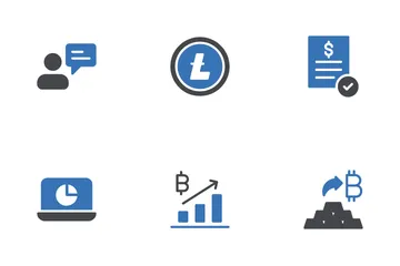 Cryptocurrency And Blockchain Icon Pack