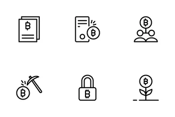 Cryptocurrency And Blockchain Icon Pack