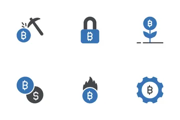 Cryptocurrency And Blockchain Icon Pack