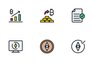 Cryptocurrency And Bockchain Icon Pack