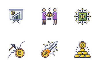 Cryptocurrency & Bitcoin Icon Pack