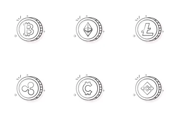 Cryptocurrency Coins Icon Pack