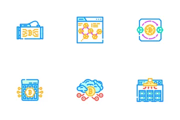 Cryptocurrency Mining Wallet Icon Pack