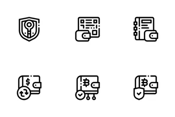 Cryptocurrency Wallets Icon Pack