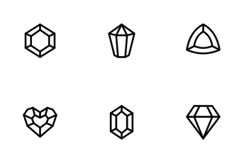 Game Crystal And Gemstone Icon Pack
