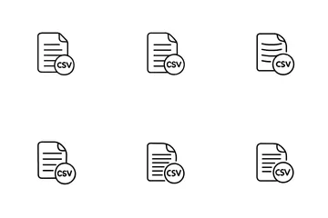 CSV File Icon Pack