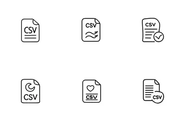 CSV File Icon Pack