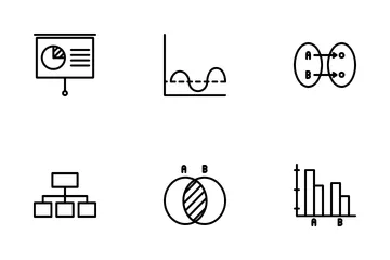 Cuadro y diagrama Paquete de Iconos