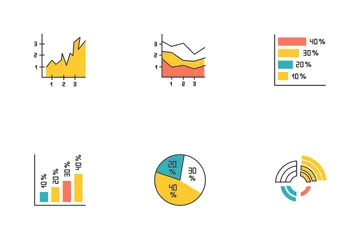 Cuadro y gráfico Paquete de Iconos