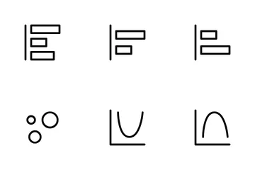 Tablas y gráficos Paquete de Iconos