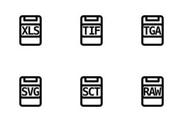 Cualquier formato en computadora Paquete de Iconos