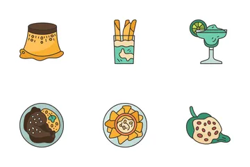 Cucina messicana Icon Pack