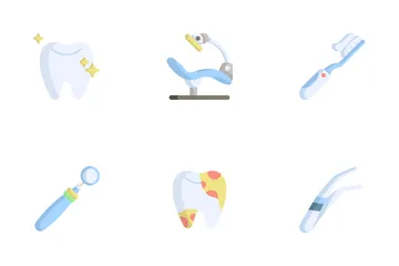 Cuidado dental Icon Pack