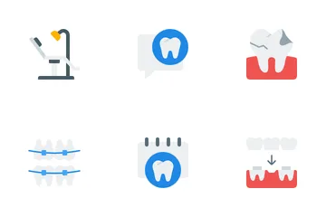 Cuidado dental Paquete de Iconos