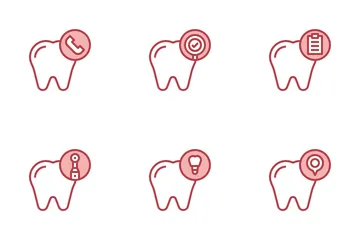 Cuidado dental Icon Pack