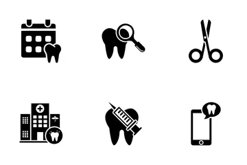 Cuidado dental Paquete de Iconos