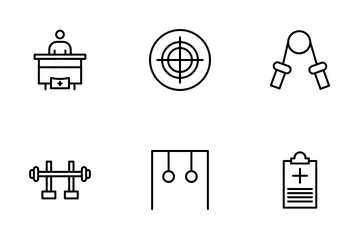 Cuidados de saúde e condicionamento físico Pacote de Ícones